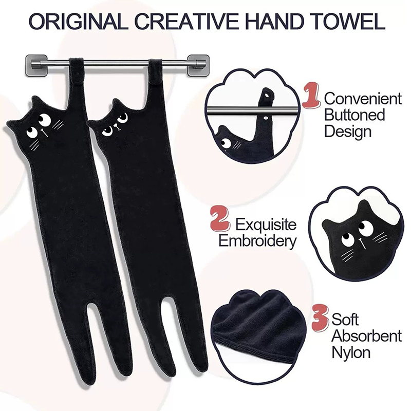 【New】Funny Cat Hand Towels Kit - Golf Towel 评论和价格