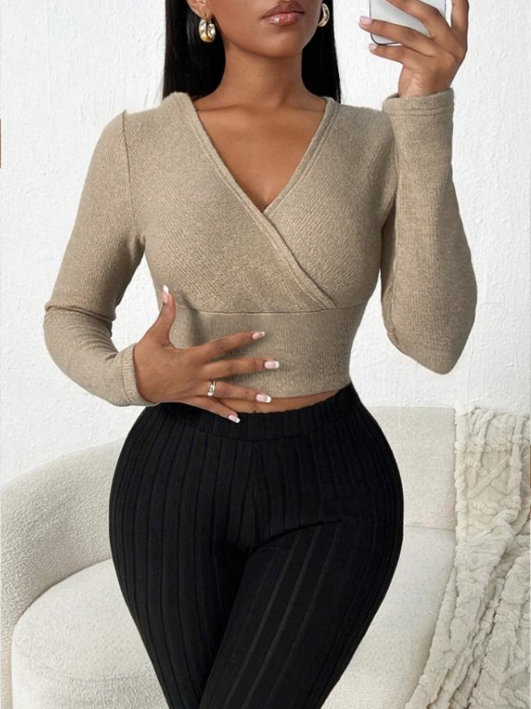Women Long Sleeve Crop Top V N - Golf Tees 评论和价格