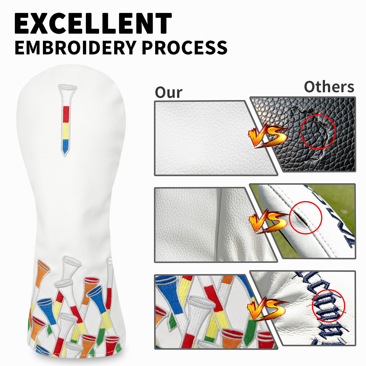 Golf Tee Alphabet Embroidery G - Golf Driver 评论和价格